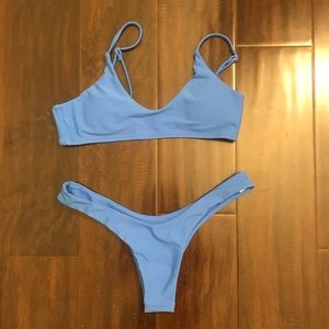 blue bikini set